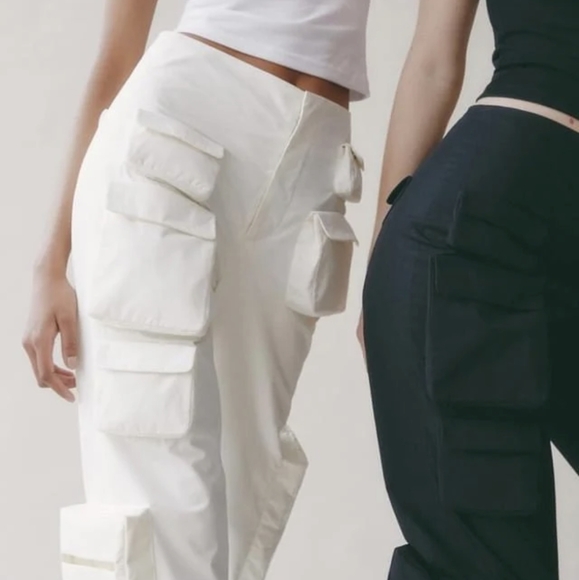 Orseund Iris Pocket Cargo Pants Ecru White Small Reformation - Picture 2 of 6